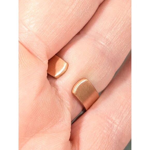 Copper Band Ring With Magnets Size 7.75 Boho Western Classic - Picture 5 of 5